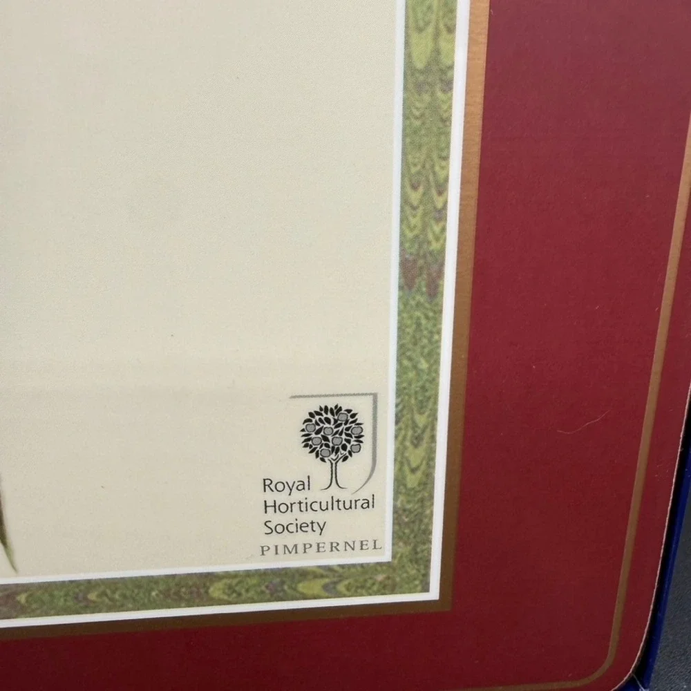 NEW Pimpernel Royal Horticultural Society Placemats Coasters Set Floral Offering